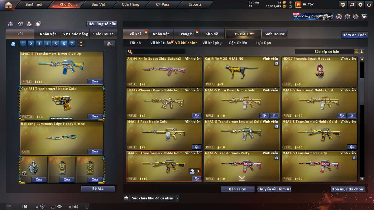 shop acc cf uy tin gia re